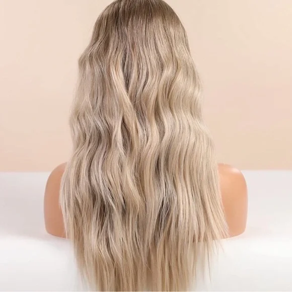 Ombre Dirty Blonde T Part Lace Front Wigs